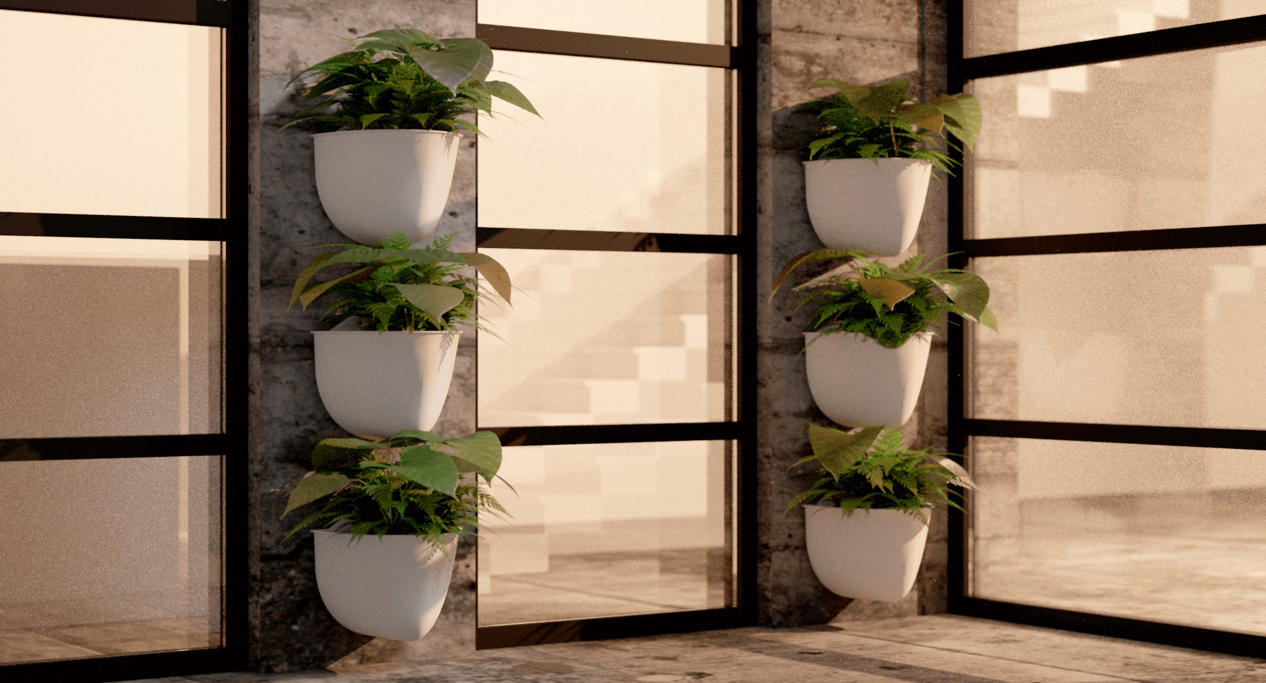 Renderings of Plant Seads planters