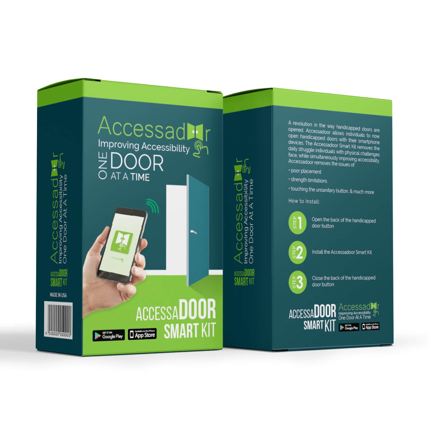 The Accessadoor Smart Kit packaging