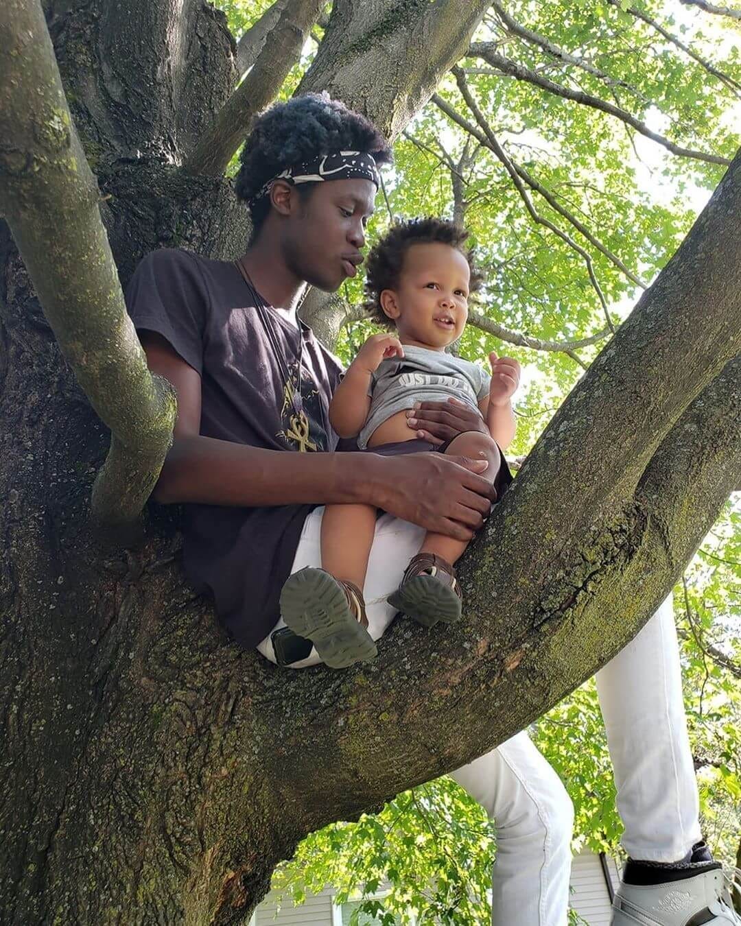 Kortnee Simmons with his nephew Leon