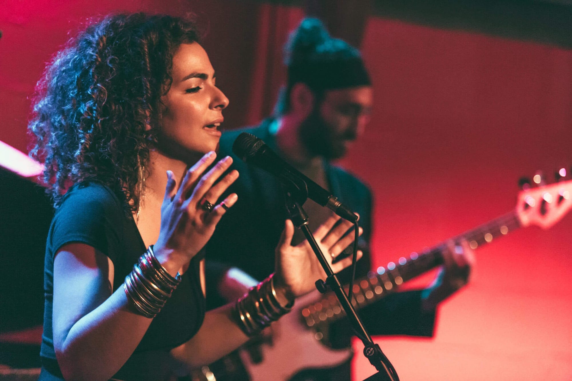 Natalie Forteza performing at Rockwood Music Hall