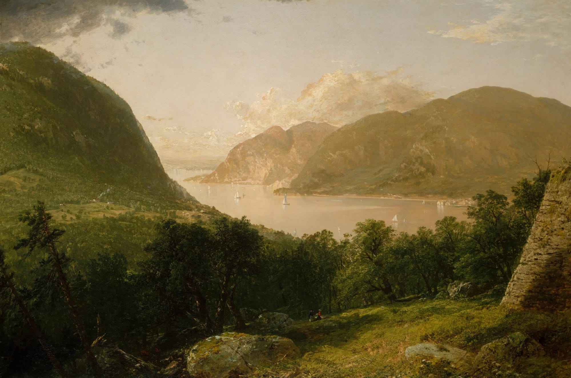 Hudson River Scene by John Frederick Kensett (1857)